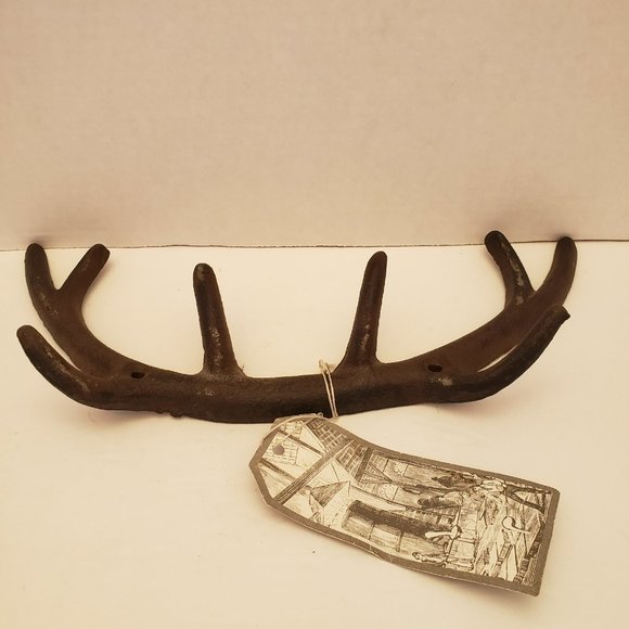 Esschert Design Cast Iron Deer Antler Hook - Picture 2 of 9